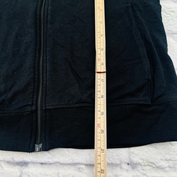 Tasc Lightweight Zip Up Jacket Womens Small Black Palmetto Bluff Logo - Picture 8 of 10